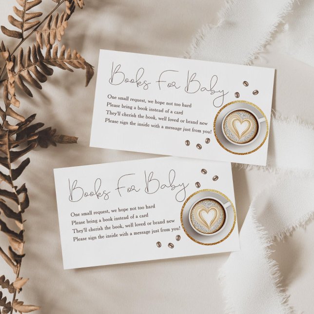 Baby bryggs kaffe Baby Shower Böcker för bebis Tilläggskort (Skapare uppladdad)