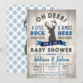 Baby Buck Hjort Baby Shower-inbjudan Inbjudningar