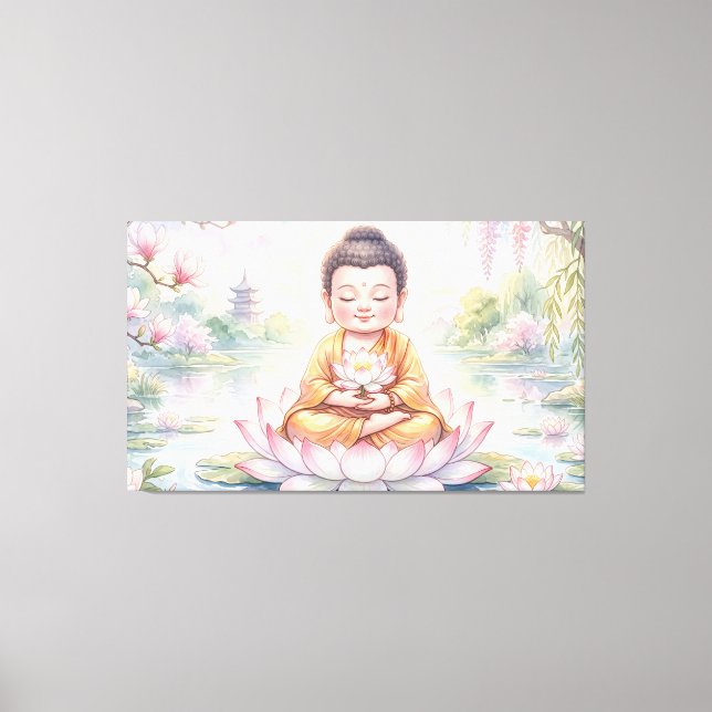 Baby Buddha Canvastryck (Framsida)