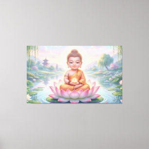 Baby Buddha Canvastryck