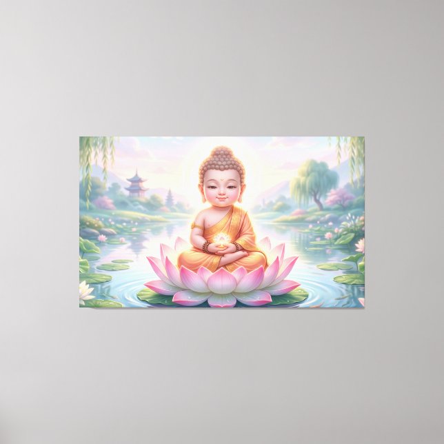 Baby Buddha Canvastryck (Framsida)