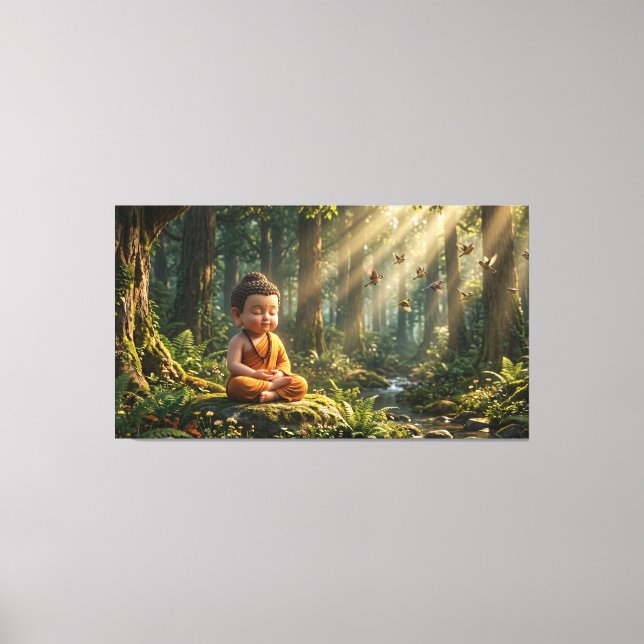 Baby Buddha Canvastryck (Framsida)
