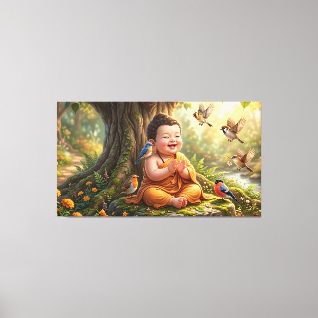 Baby Buddha Canvastryck (Framsida)