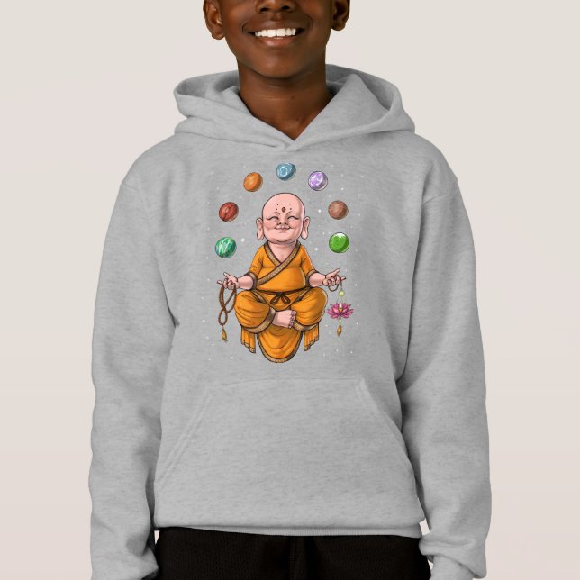 Baby Buddha Meditation T Shirt (Framsida)