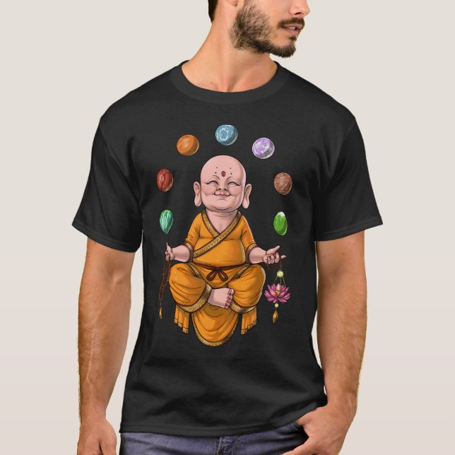Baby Buddha-meditation T Shirt (Framsida)