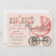 Baby Buggy Girl Baby Shower