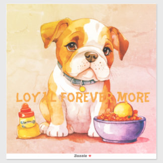 Baby Bulldog has Loyalty Klistermärken