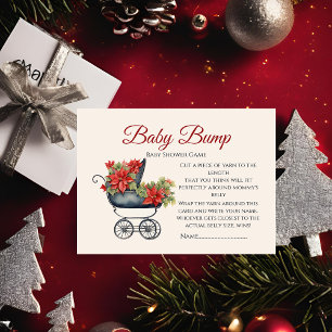 Baby Bump Game Julafton Carriage Gissa Mammor Bell Tilläggskort