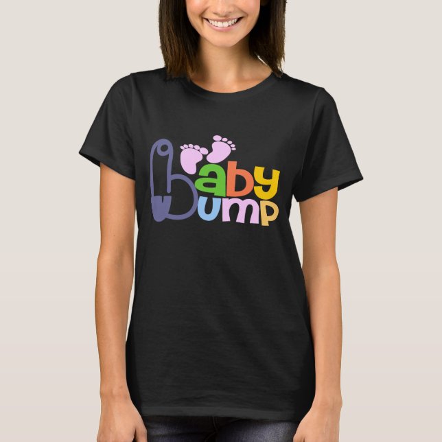 Baby Bump Moderskap Tees Tee (Framsida)