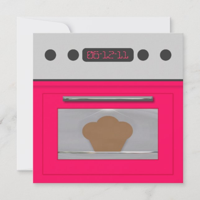 Baby Bun Recept Inbjudan(rosa) Inbjudningar (Framsida)