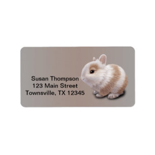 Baby Bunny Adressetikett