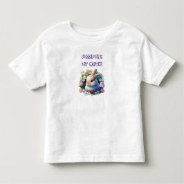 Baby Bunny bland färgrika Vår blommor Påsk T Shirt