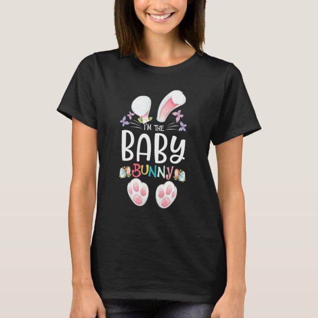 Baby Bunny Boys Girls Kids Cute Matching Family Ea T Shirt (Framsida)