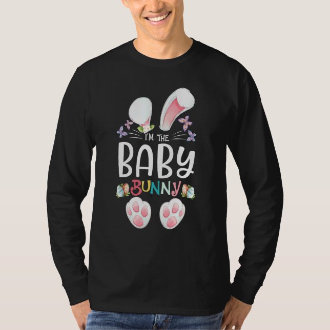 Baby Bunny Boys Girls Kids Cute Matching Family Ea T Shirt (Framsida)