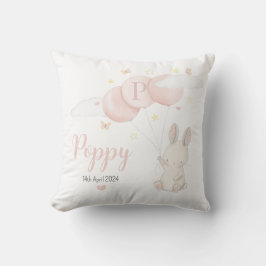 Baby Bunny Cushion for a Nyfödd bebis Gift Kudde