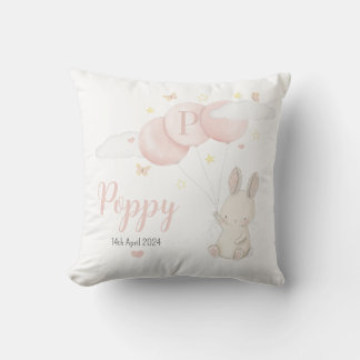 Baby Bunny Cushion for a Nyfödd bebis Gift Kudde