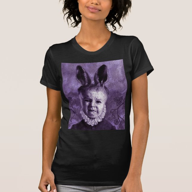 Baby Bunny Dam förstört T-Shirt (Framsida)