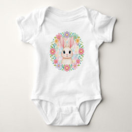 Baby Bunny i Blommigt Utandning T Shirt