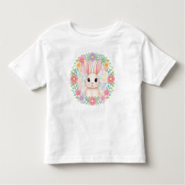Baby Bunny i Blommigt Utandning T- Shirt T Shirt