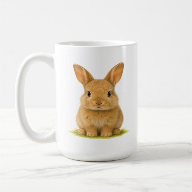 Baby Bunny i Grass Kaffemugg (Vänster)