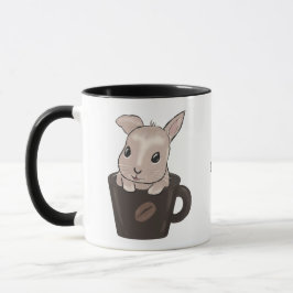 Baby bunny in mug mugg