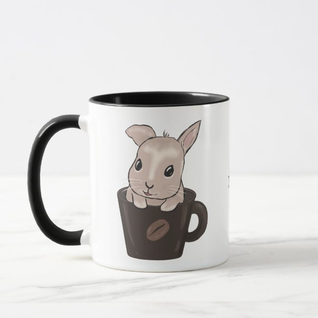 Baby bunny in mug mugg (Vänster)