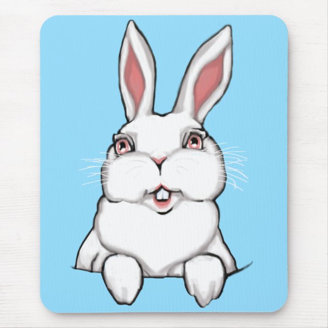 Baby Bunny Mousepad Festive Bunny Dekoration Musmatta (Framsidan)