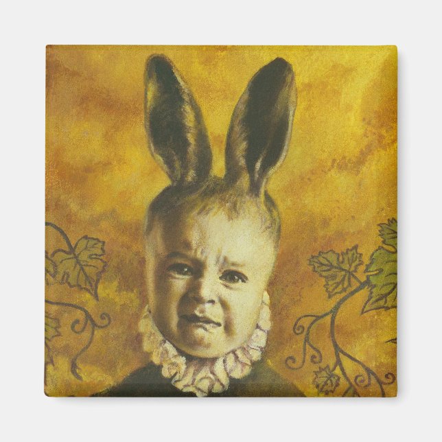 Baby Bunny Mutant Design Magnet (Framsidan)