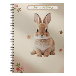 Baby Bunny Pastell Färgbok Anteckningsbok