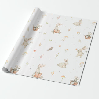 Baby Bunny Wrapping Papper Presentpapper