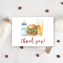 Baby, Burgers och Öl Babydusch Tack