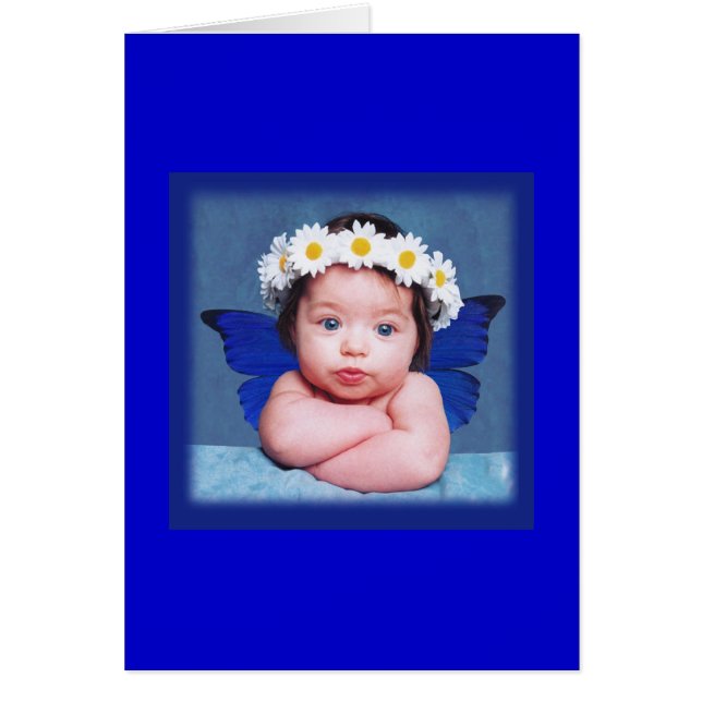 Baby Butterfly Hälsningskort (Framsidan)