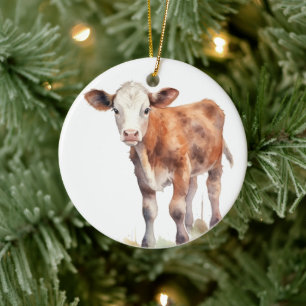 Baby Calf Ornament