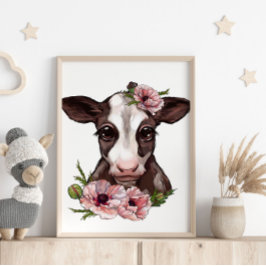 Baby Calf Ro Animal Poster | Utskrift av vägg