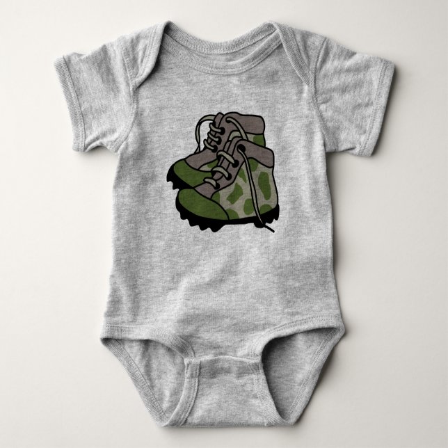 Baby Camo Boots T Shirt (Framsida)