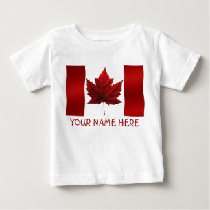 Baby Canada Flagga Souvenir Organic One-Biet T-shirt