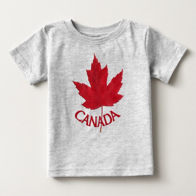Baby Canada Souvenir Creeper Organic Canada Shirt T Shirt (Framsida)