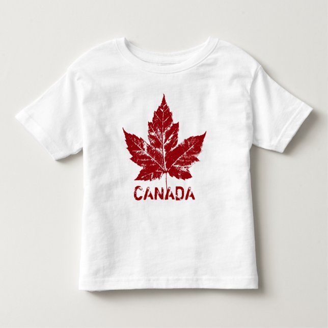 Baby Canada T-shirt Retro Småbarn Souvenir Shirt (Framsida)