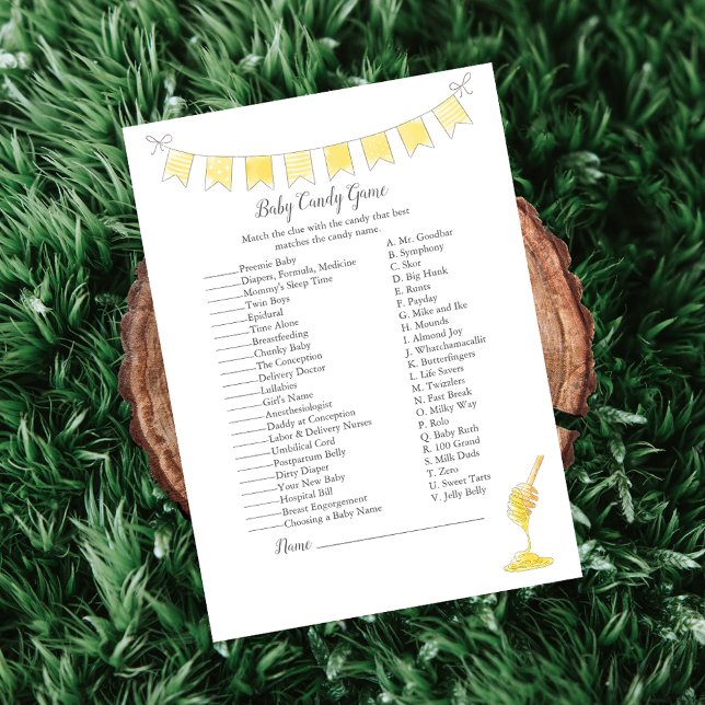 Baby Candy Game Nalle och honungscard Program (Skapare uppladdad)