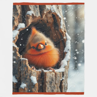 Baby Cardinal Fleecefilt