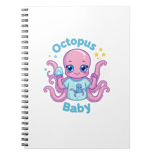 Baby carnet Octopus Baby  Anteckningsbok (Framsidan)