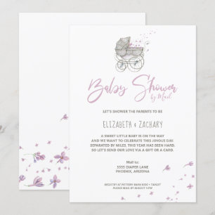 Baby Carriage Baby Shower by Mail Call Inbjudningar