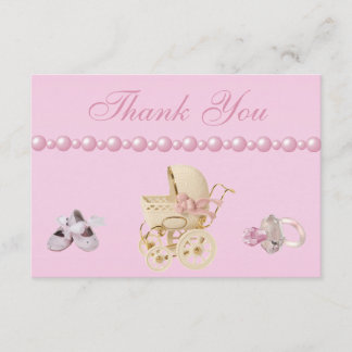Baby Carriage, Shoes, Nappar, Pearls Tack Kort