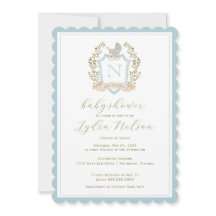 Baby Carriage Vapensköld Monogram | Blue Baby Show