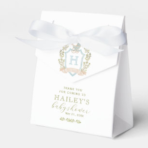 Baby Carriage Vapensköld Monogram Blue Baby Show Presentaskar