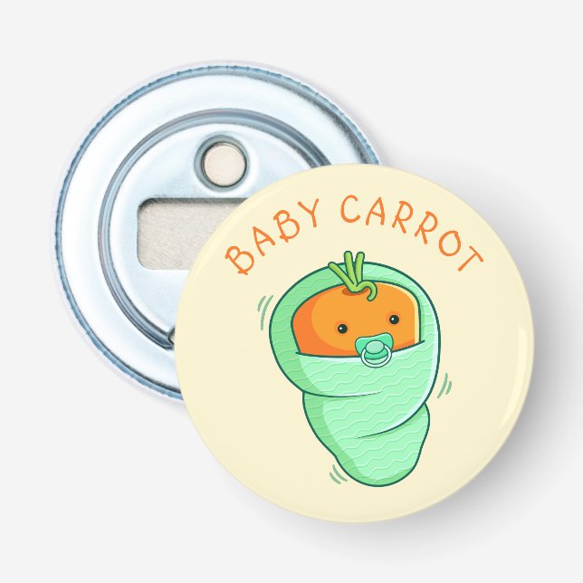 Baby Carrot Pun Flasköppnare (Framsidan)