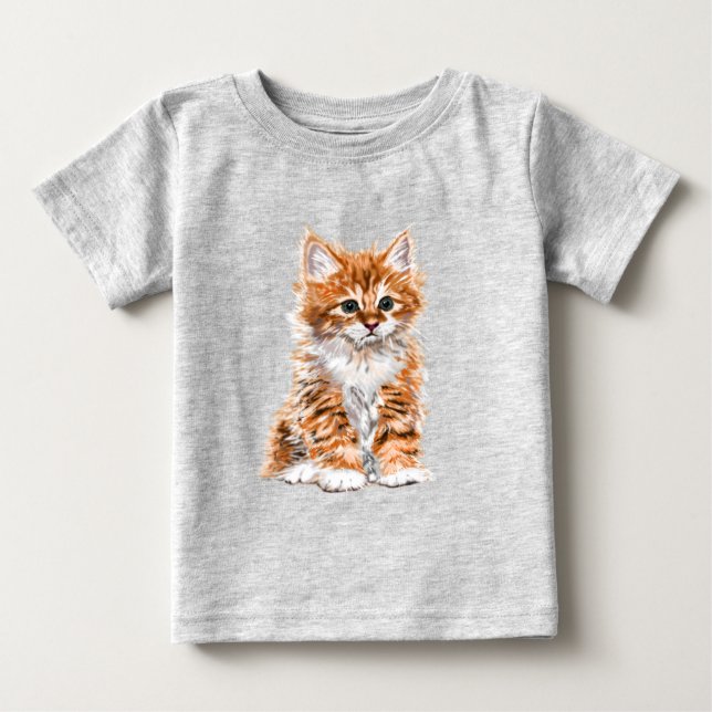 Baby Cat Baby T-Shirt - Färgning (Framsida)
