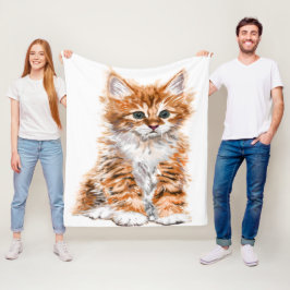 Baby Cat Fleece Blanket