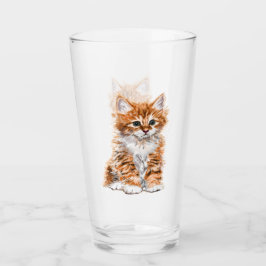 Baby Cat Glass Glaskopp