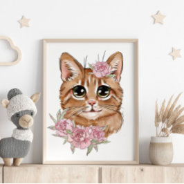 Baby Cat Ro Animal Poster | Utskrift av vägg